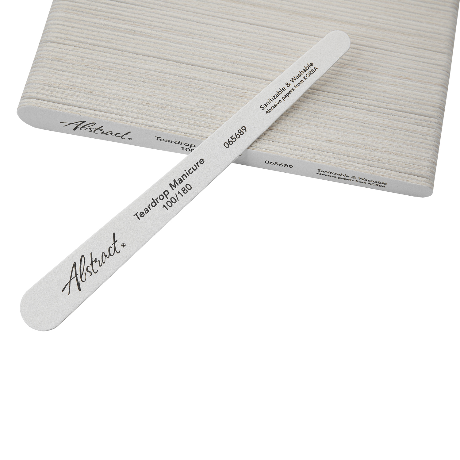 100/180 grit (100pk) TEARDROP MANICURE File, Abstract | 103462