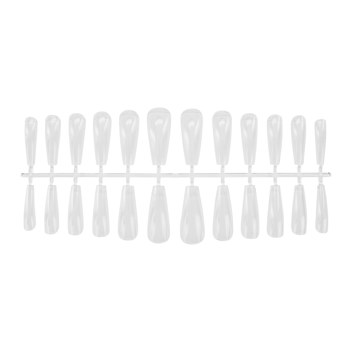 Stick N' Go CLEAR BALLERINA Tips 240pcs/box, Abstract | 093716
