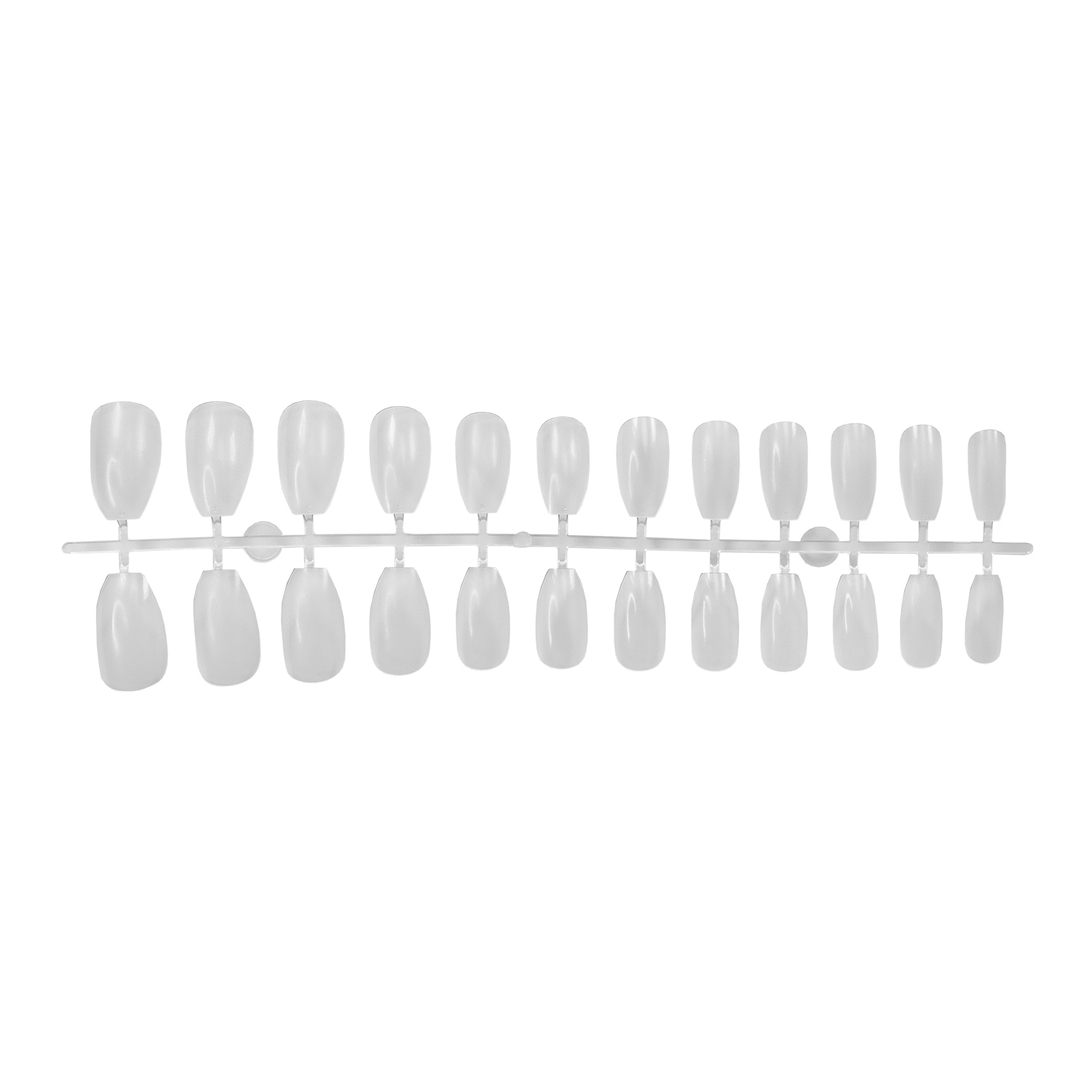 Stick N' Go CLEAR SHORT BALLERINA Tips 240pcs/box, Abstract | 102456