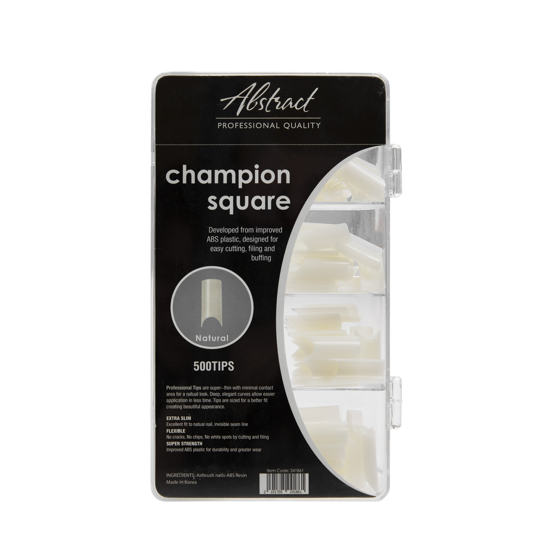 Champion Square Natural Tips (500pcs/box) | Abstract 241861