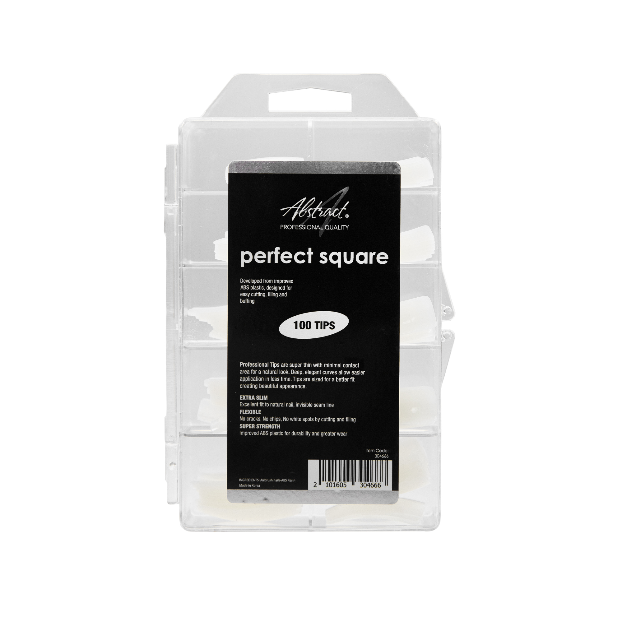 Perfect Square Natural Tips (100pcs/box), Abstract | 304666
